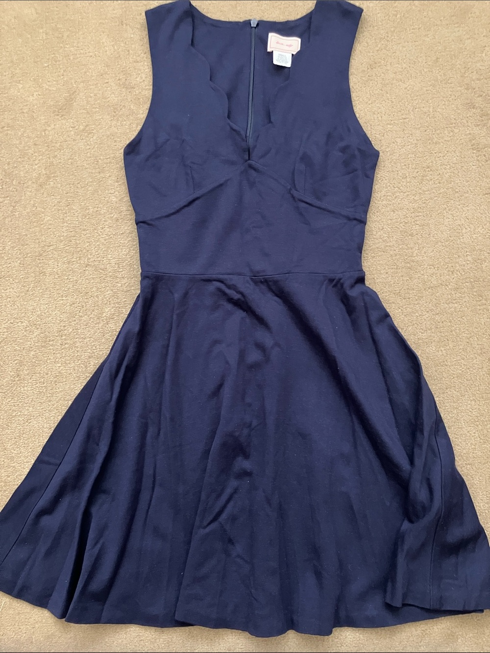 Chic Navy Sleeveless Mini Dress